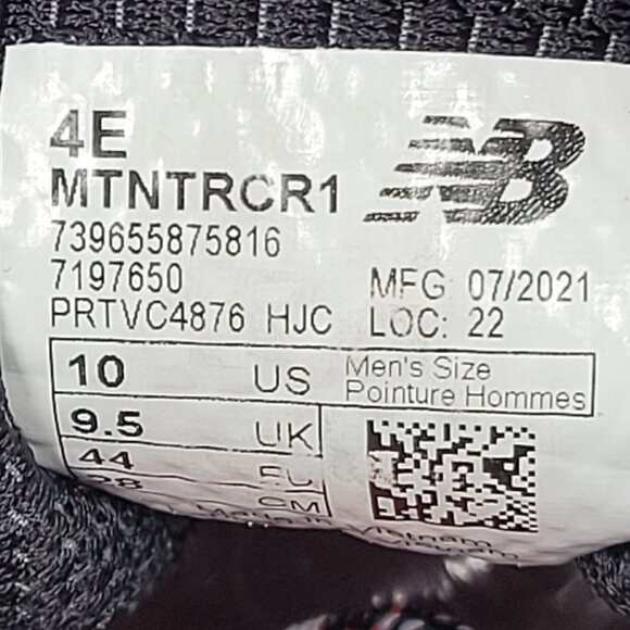 New Balance Men's Red Black Fuelcore Nitrel V1 Running Shoes MTNTRCR1 US Size 10 - Picture 8 of 8